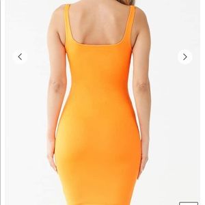 Forever 21 Dresses - Forever 21 Neon orange bodycon mini dress Forever 21 Dresses - Forever 21 Neon orange bodycon mini dress